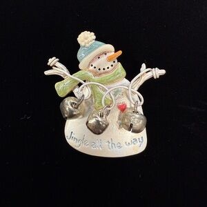 Vintage TC Snowman Brooch Tanya’s Creations “Jingle All the Way” Pin